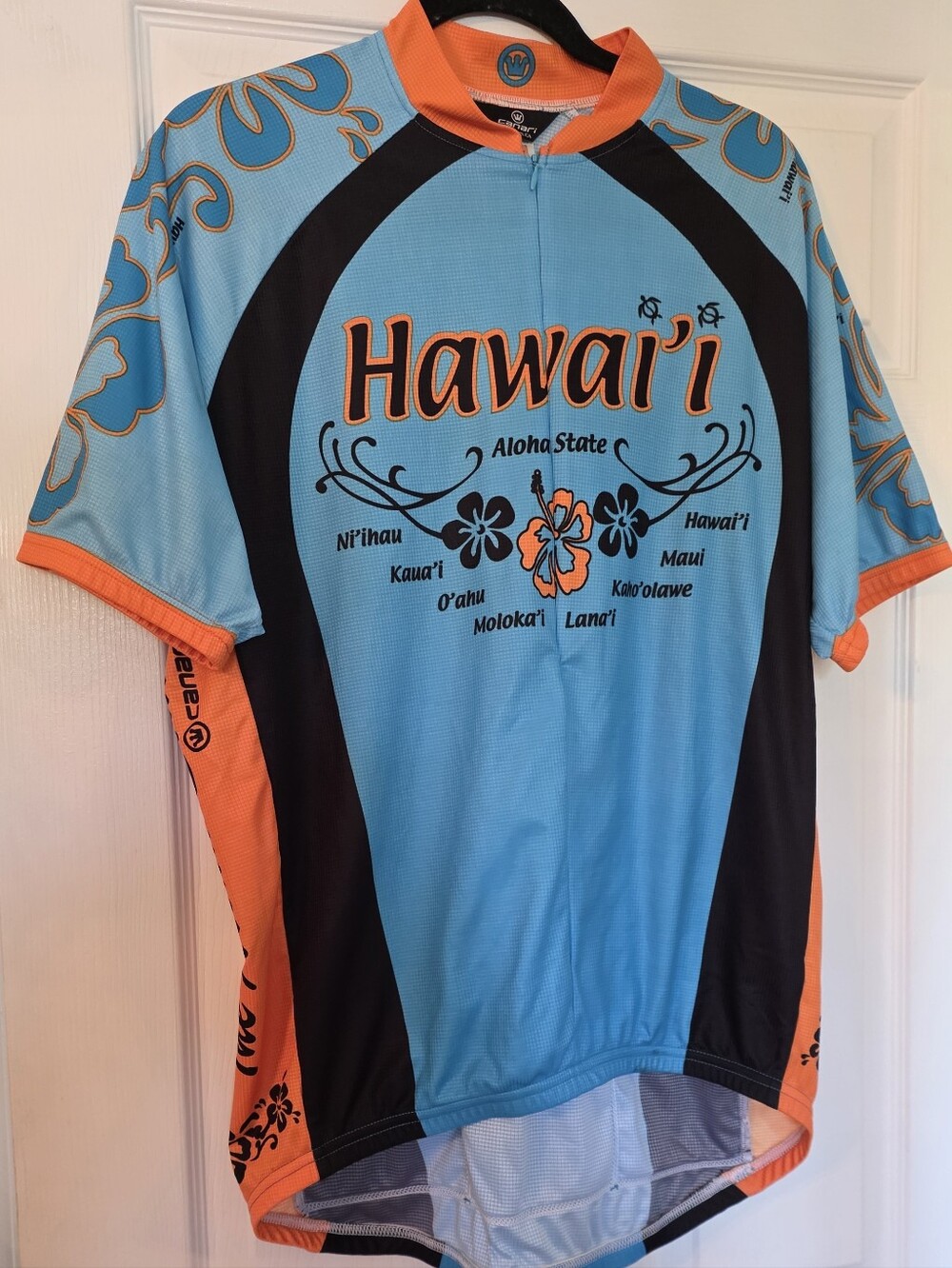 Canari Hawaii Aloha State Islands Vibrant Graphics Zip Front Cycling Jersey XXL